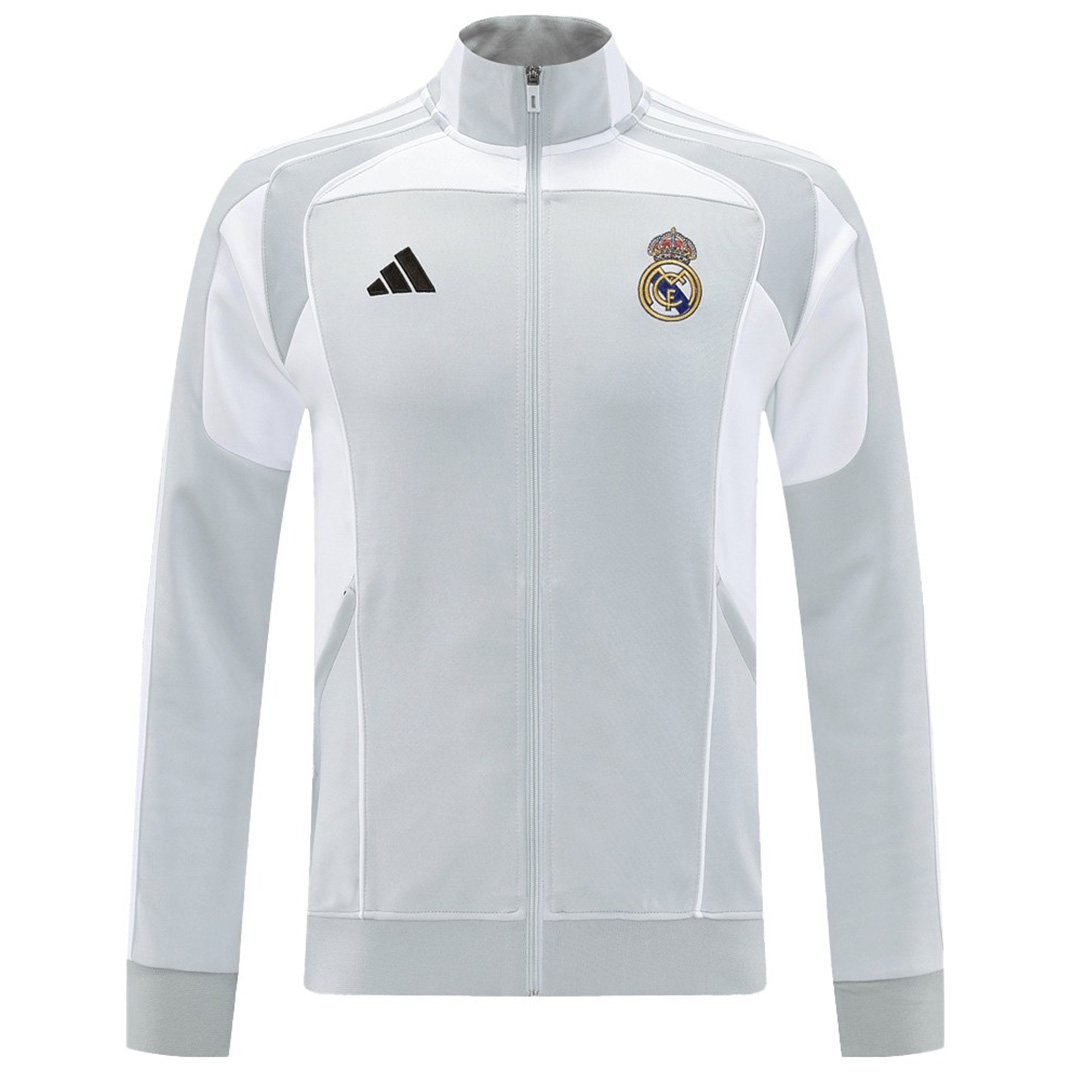 Real Madrid Anthem Jacket 07 Gray 2025/26 — Real Madrid Home 2025/26