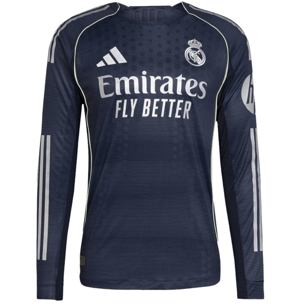 Real Madrid Away Long Sleeve Match Jersey Player Version 2025/26 - Cancha Kits