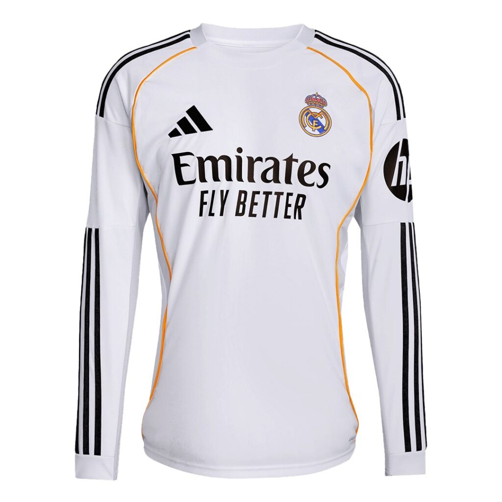 Real Madrid Home Long Sleeve Jersey - Cancha Kits