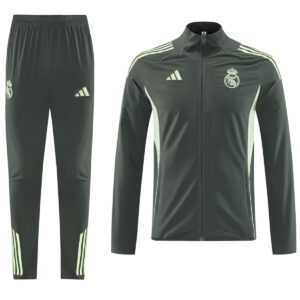 Real Madrid Training Tracksuit Kit(Jacket+Pants) Green 2025/26 - Cancha Kits