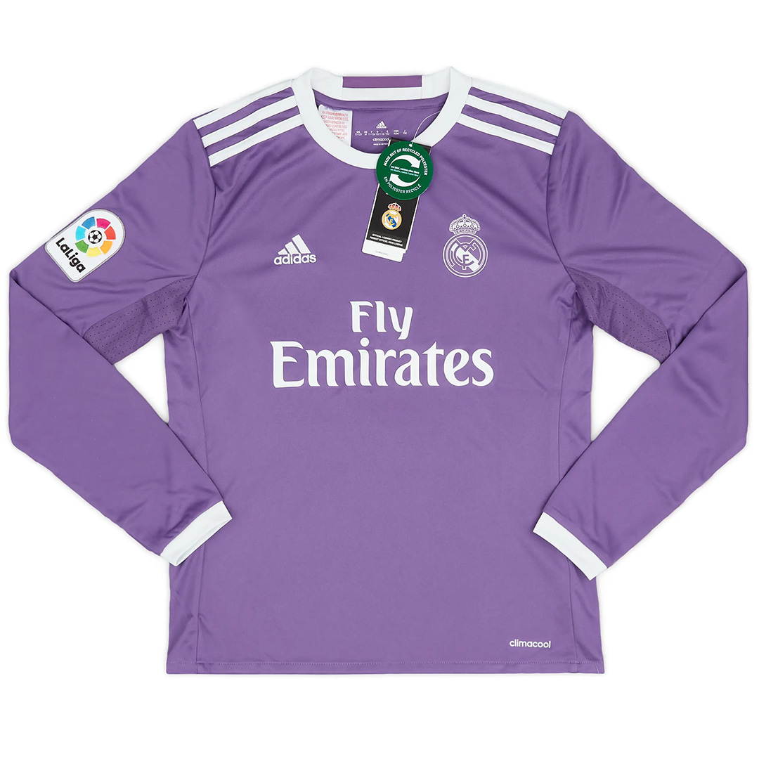Retro Real Madrid Long Sleeve Away Jersey 2016/17 — Real Madrid Away 2016/17