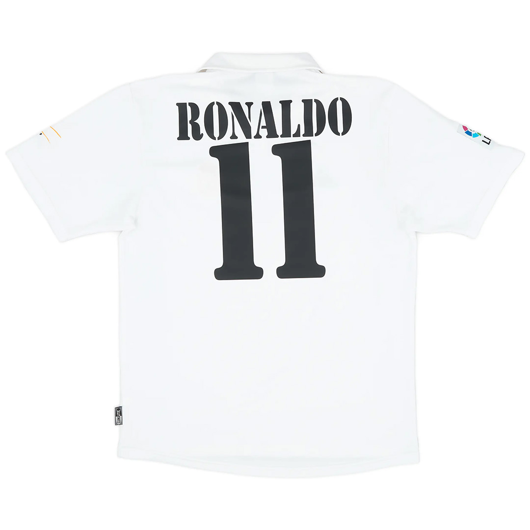 RONALDO #11 Retro Real Madrid Centenary Home Jersey 2002/03 — Real Madrid Home 2002/03