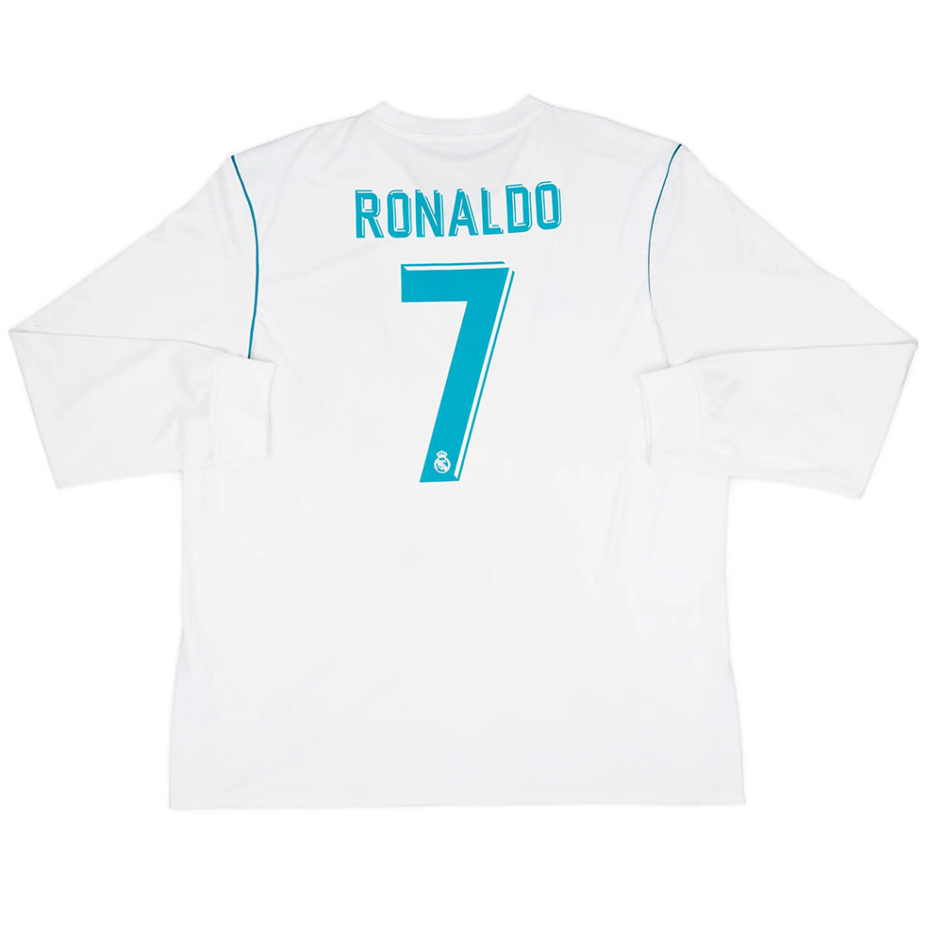 RONALDO #7 Retro Real Madrid Home Long Sleeve Jersey 2017/18 - Cancha Kits