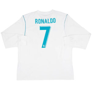 RONALDO #7 Retro Real Madrid Home Long Sleeve Jersey 2017/18 - Cancha Kits