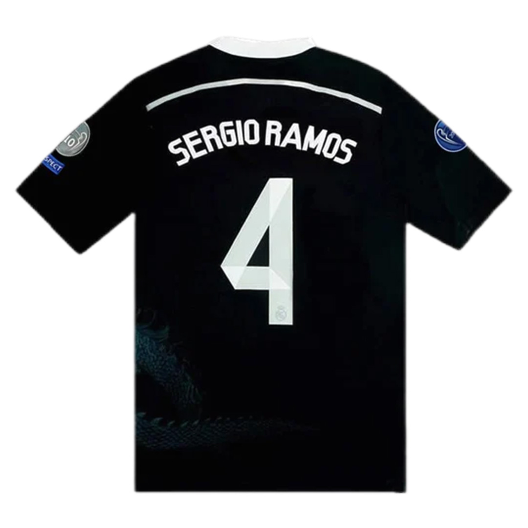 SERGIO RAMOS #4 Retro Real Madrid UCL Third Jersey 2014/15 — Real Madrid Third Away 2014/15