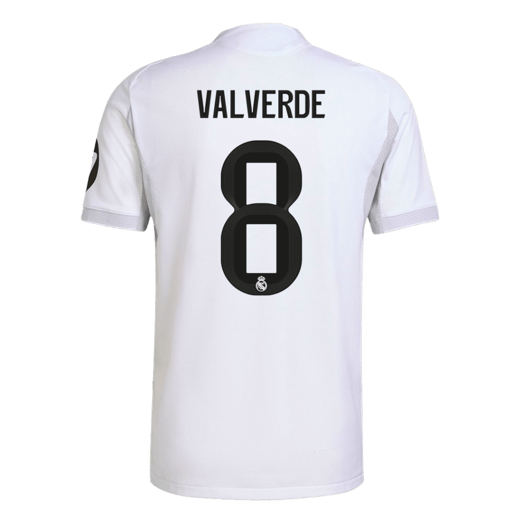 VALVERDE #8 Real Madrid Home Match Jersey Player Version 2025/26 - Cancha Kits