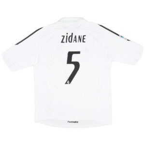Zidane #5 Retro Real Madrid Home Jersey 2005/06 - Cancha Kits