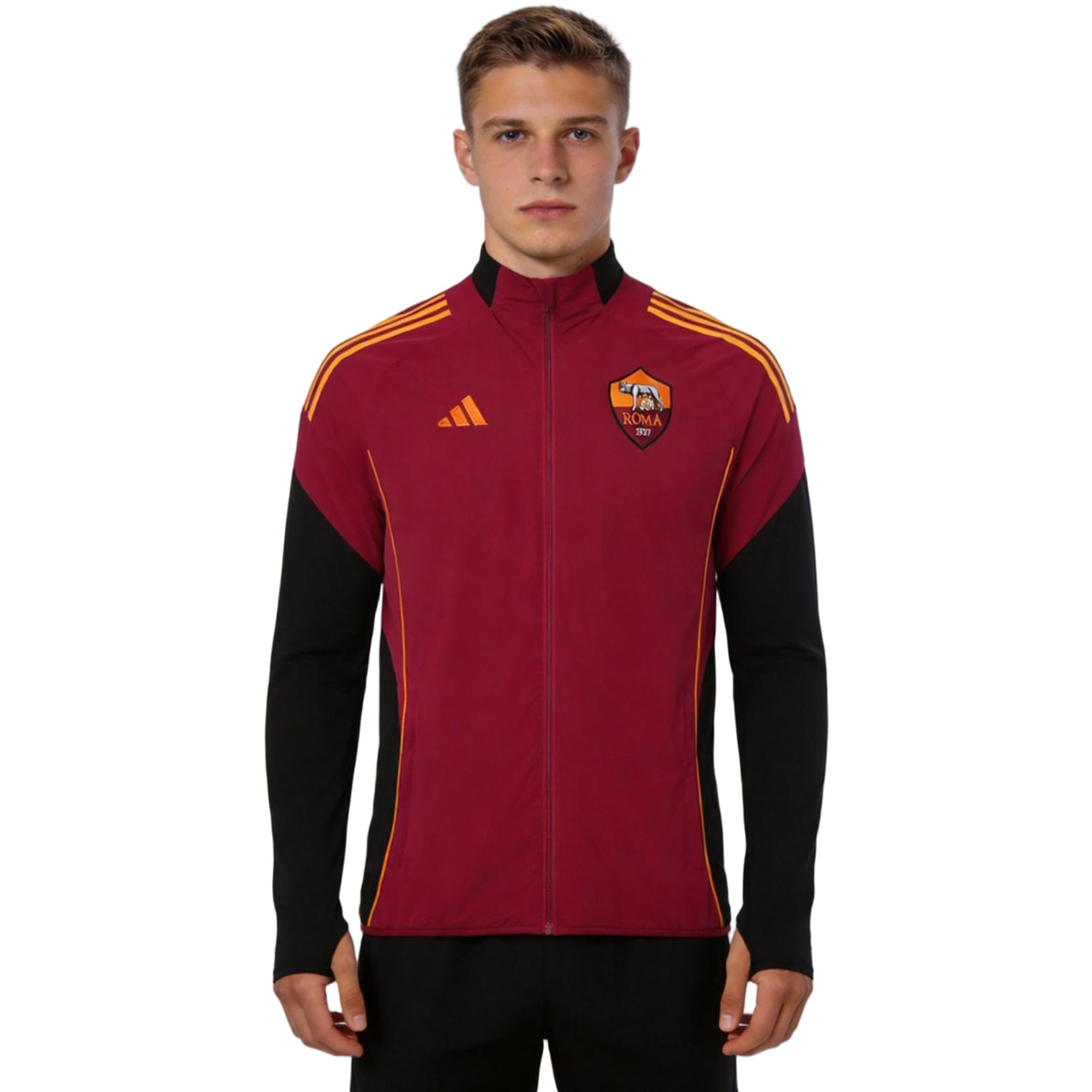 AS Roma Windbreaker Jacket Red 2025/26 — Roma Windbreaker 2025/26