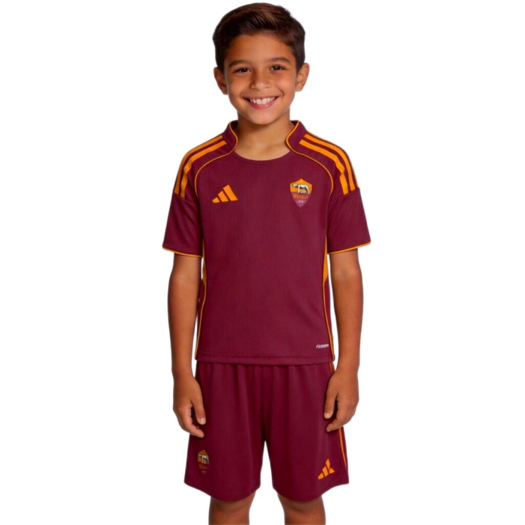 Kids Roma Home Jersey Kit 2025/26 - Cancha Kits