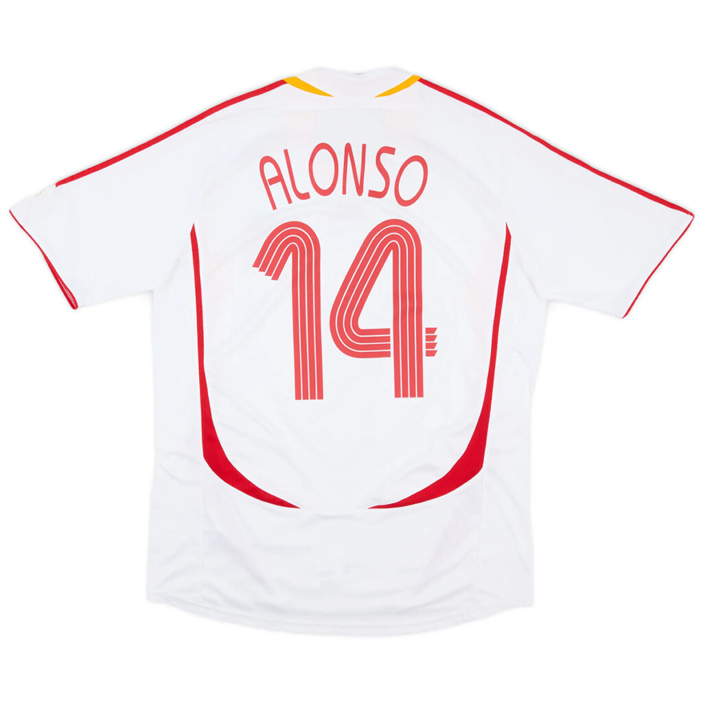 Alonso #14 Retro Spain Away Jersey World Cup 2006 - Cancha Kits