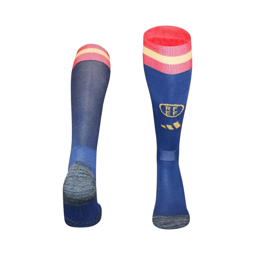 Kids Spain Home Soccer Socks - Blue 2026 — Spain Home 2026