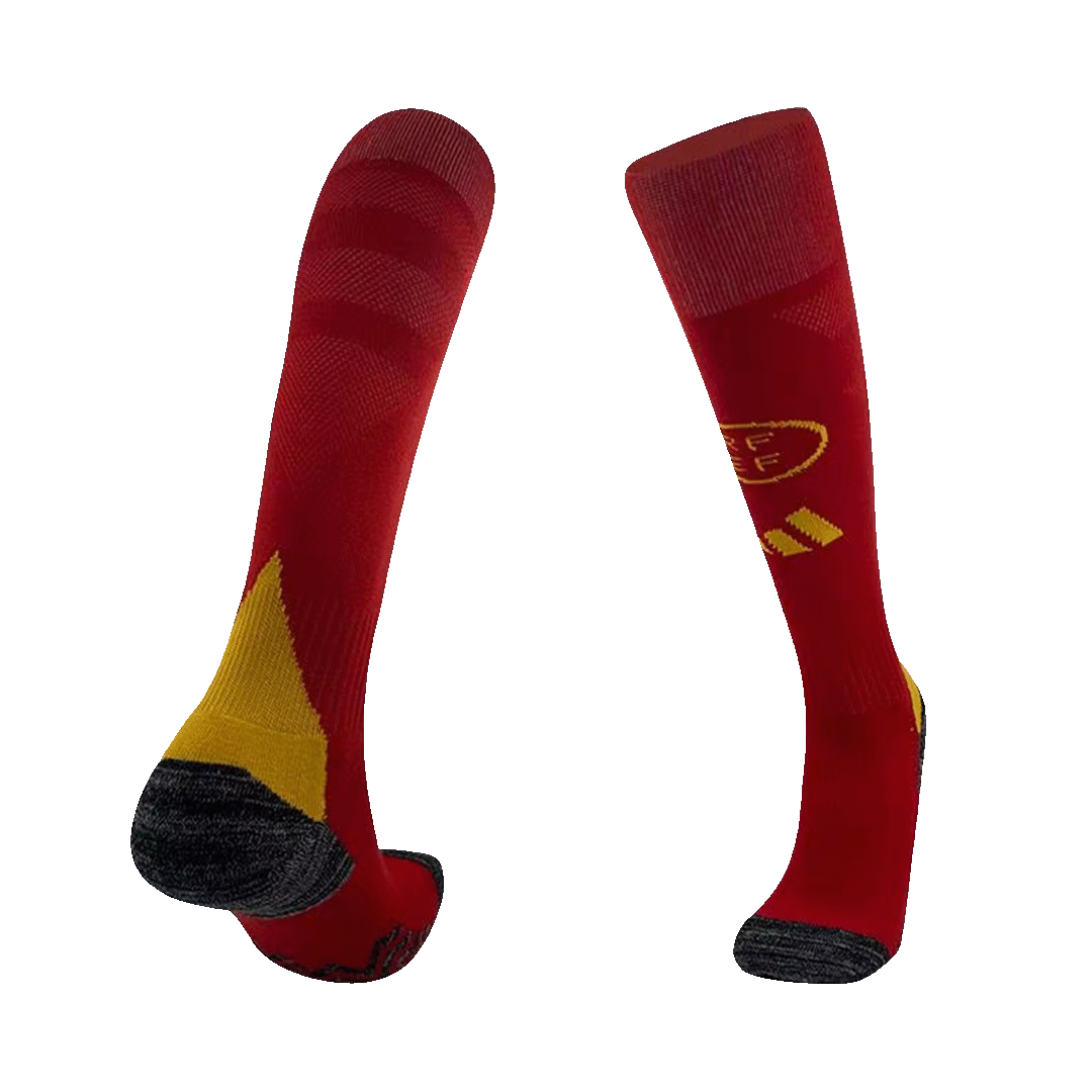 Kids Spain Home Soccer Socks — Spain Home 2024