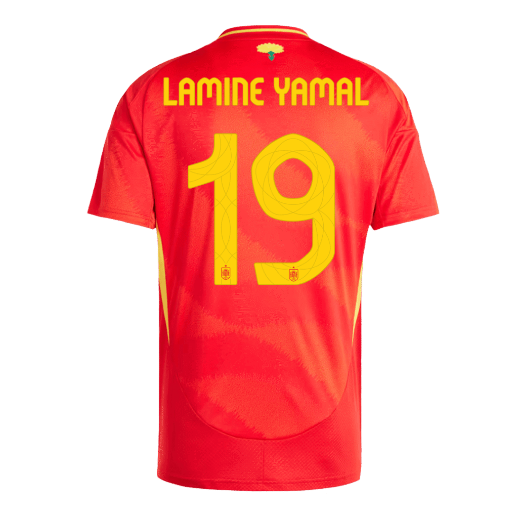 LAMINE YAMAL #19 Spain Home Jersey Euro - Cancha Kits