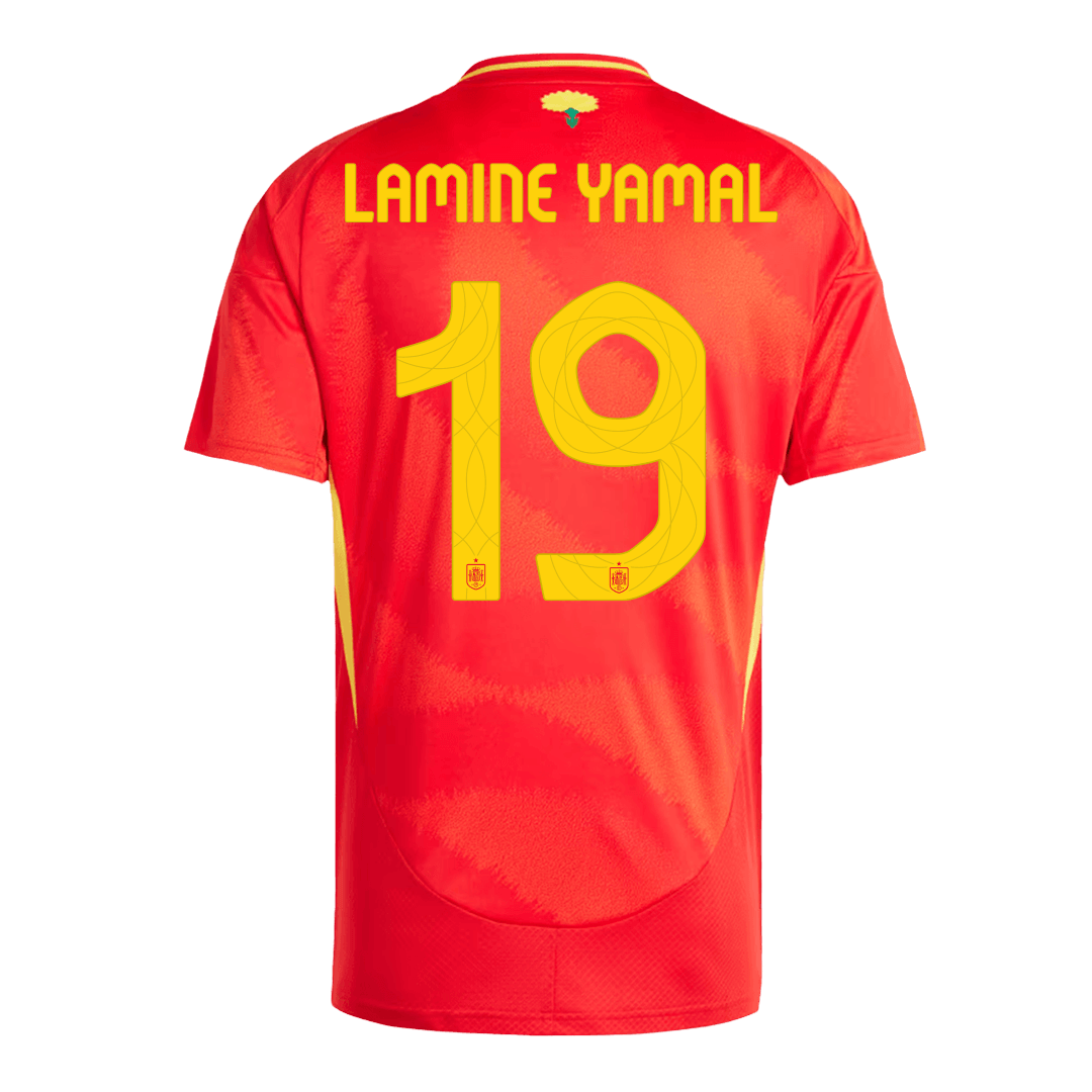 LAMINE YAMAL #19 Spain Home Jersey Euro — Spain Home 2024