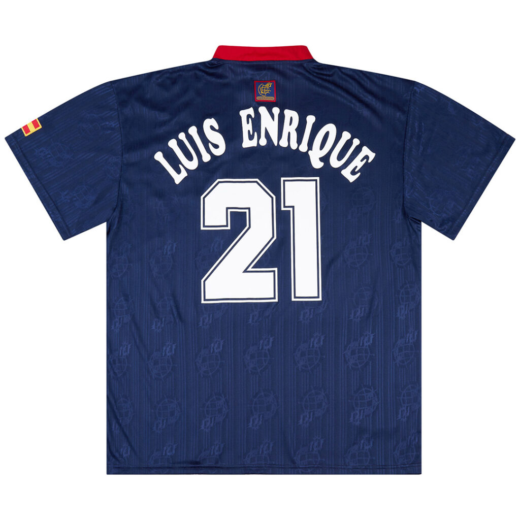 LUIS ENRIQUE #21 Retro Spain Away Jersey 1996 - Cancha Kits