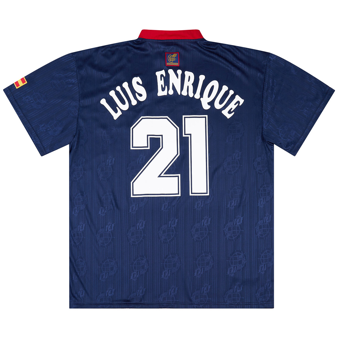 LUIS ENRIQUE #21 Retro Spain Away Jersey 1996 — Spain Away 1996