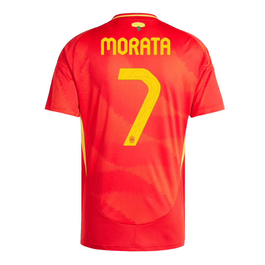MORATA #7 Spain Home Jersey Euro