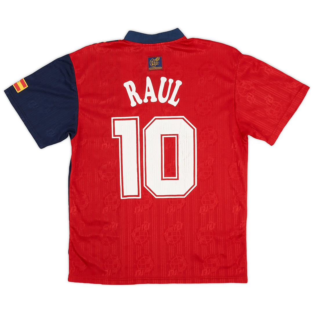 RAUL #10 Retro Spain Home Jersey 1996 — Spain Home 1996