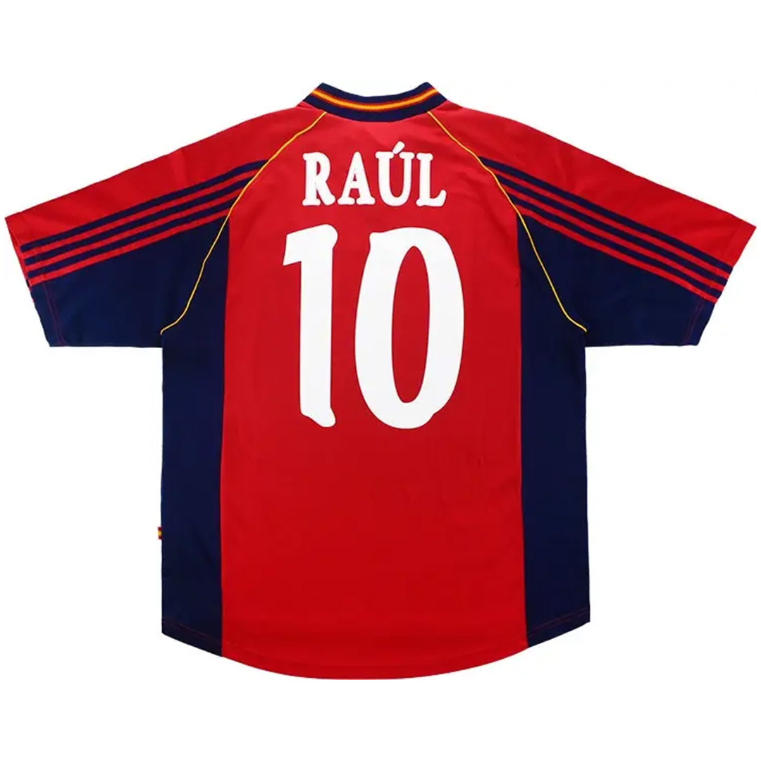 RAÚL #10 Retro Spain Home Jersey World Cup 1998 — Spain Home 1998