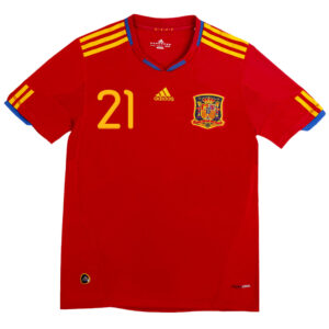 SILVA #21 Retro Spain Home Jersey 2010 - Cancha Kits