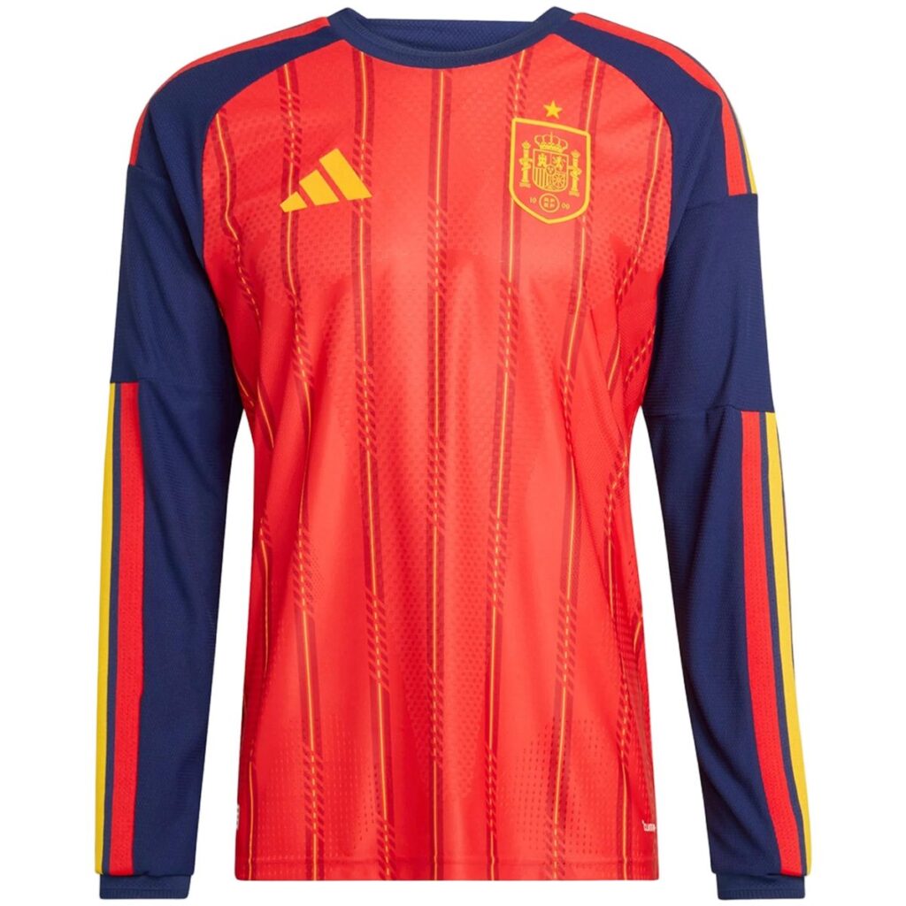 Spain Home Match Long Sleeve Jersey Player Version World Cup 2026 - Cancha Kits