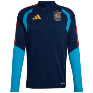 Spain Zipper Sweatshirt Kit(Top+Pants) Navy 2026 - Cancha Kits