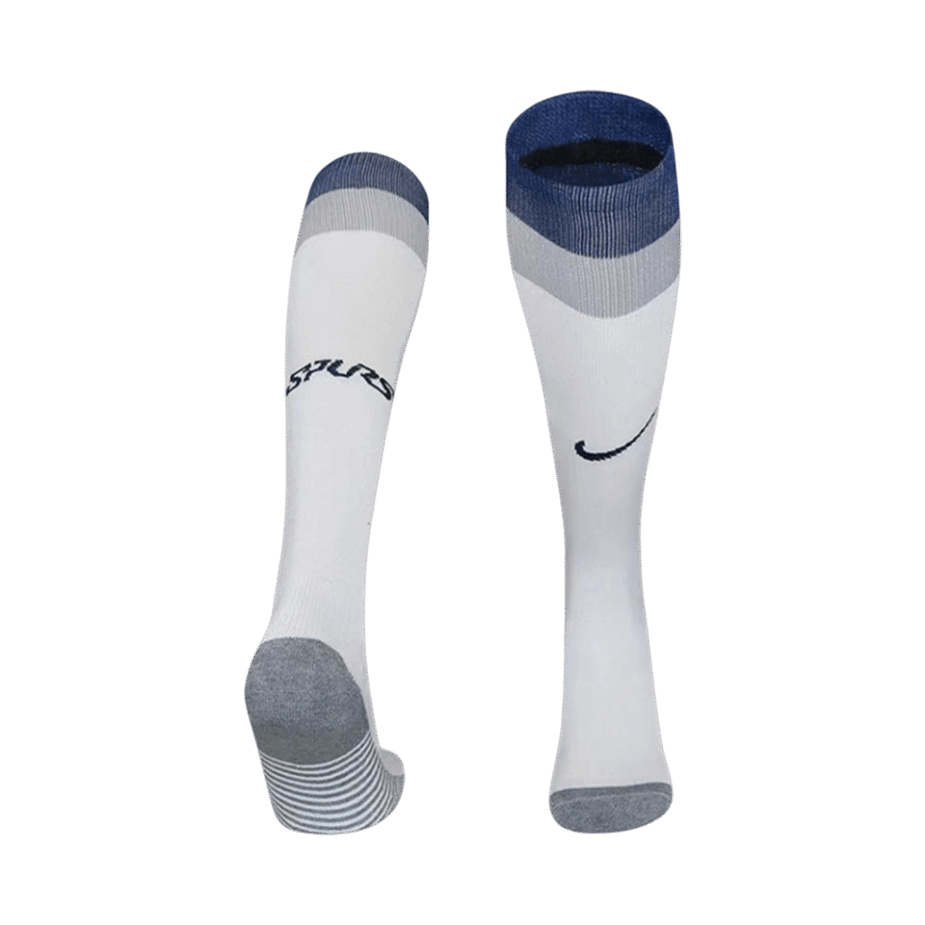 Kids Tottenham Hotspur Home Soccer Socks – White 2025/26 - Cancha Kits