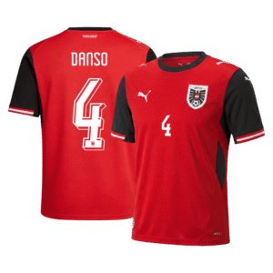 DANSO #4 Austria Home Jersey World Cup 2026 - Cancha Kits