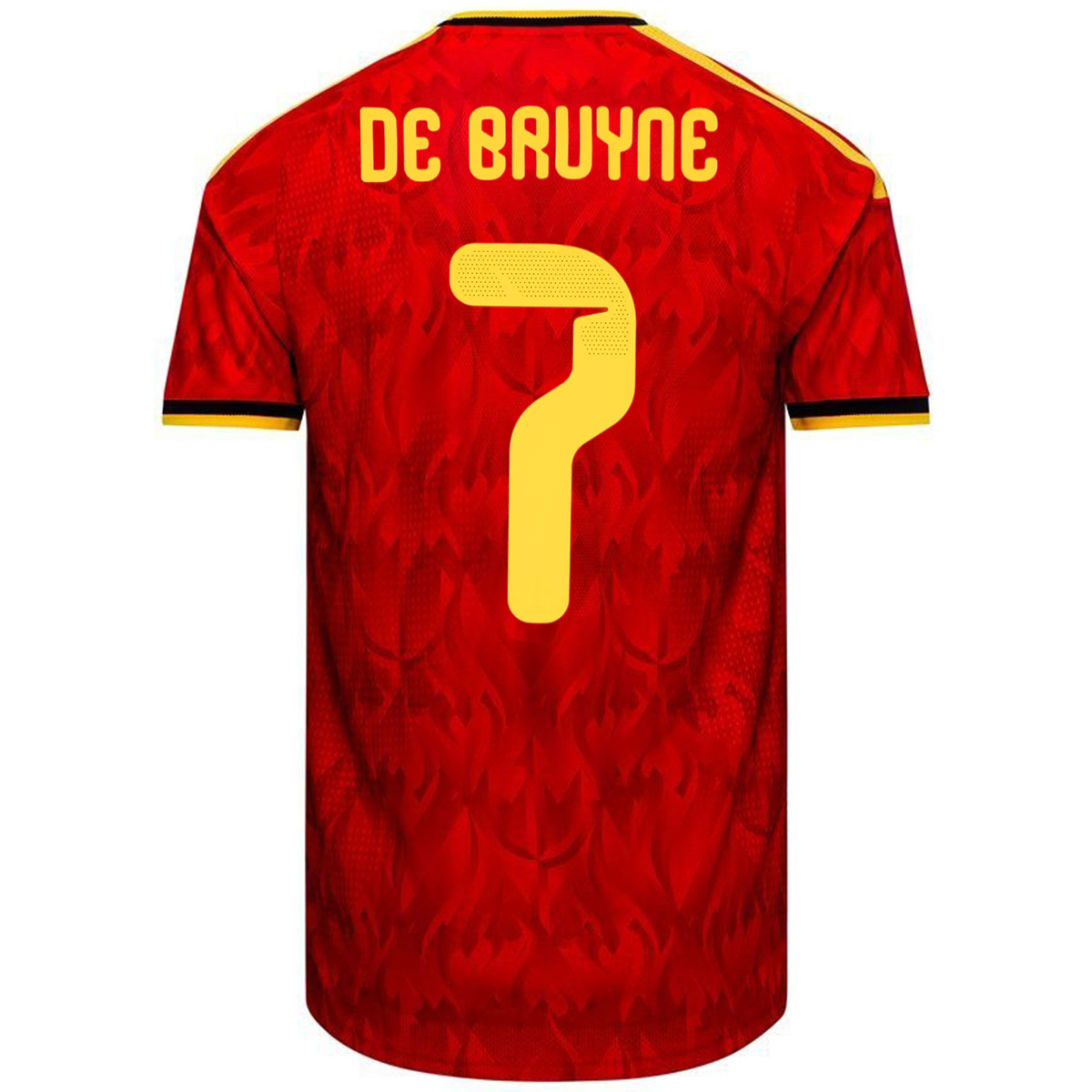 De Bruyne #7 Belgium Home Match Jersey Player Version World Cup 2026 — UEFA Home 2026