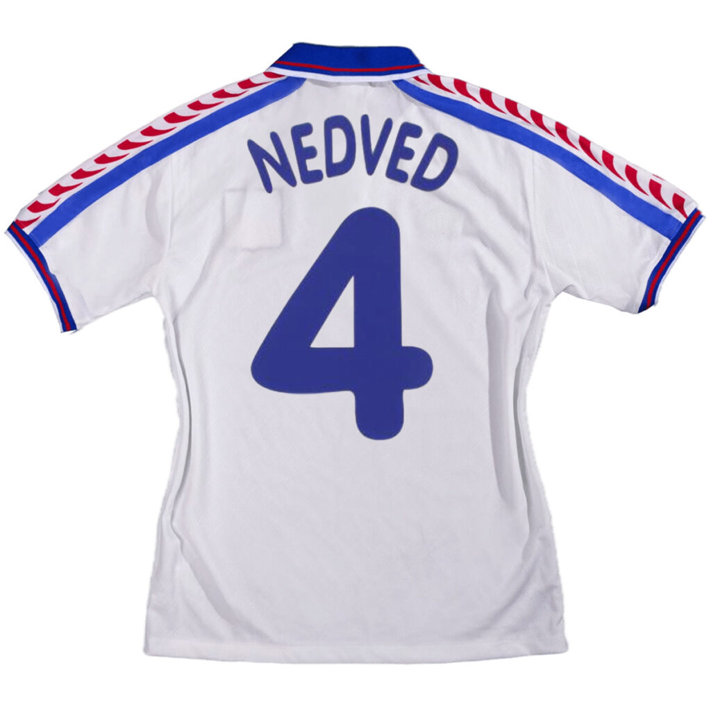 Nedved #4 Retro Czech Republic Away Jersey 1996 - Cancha Kits