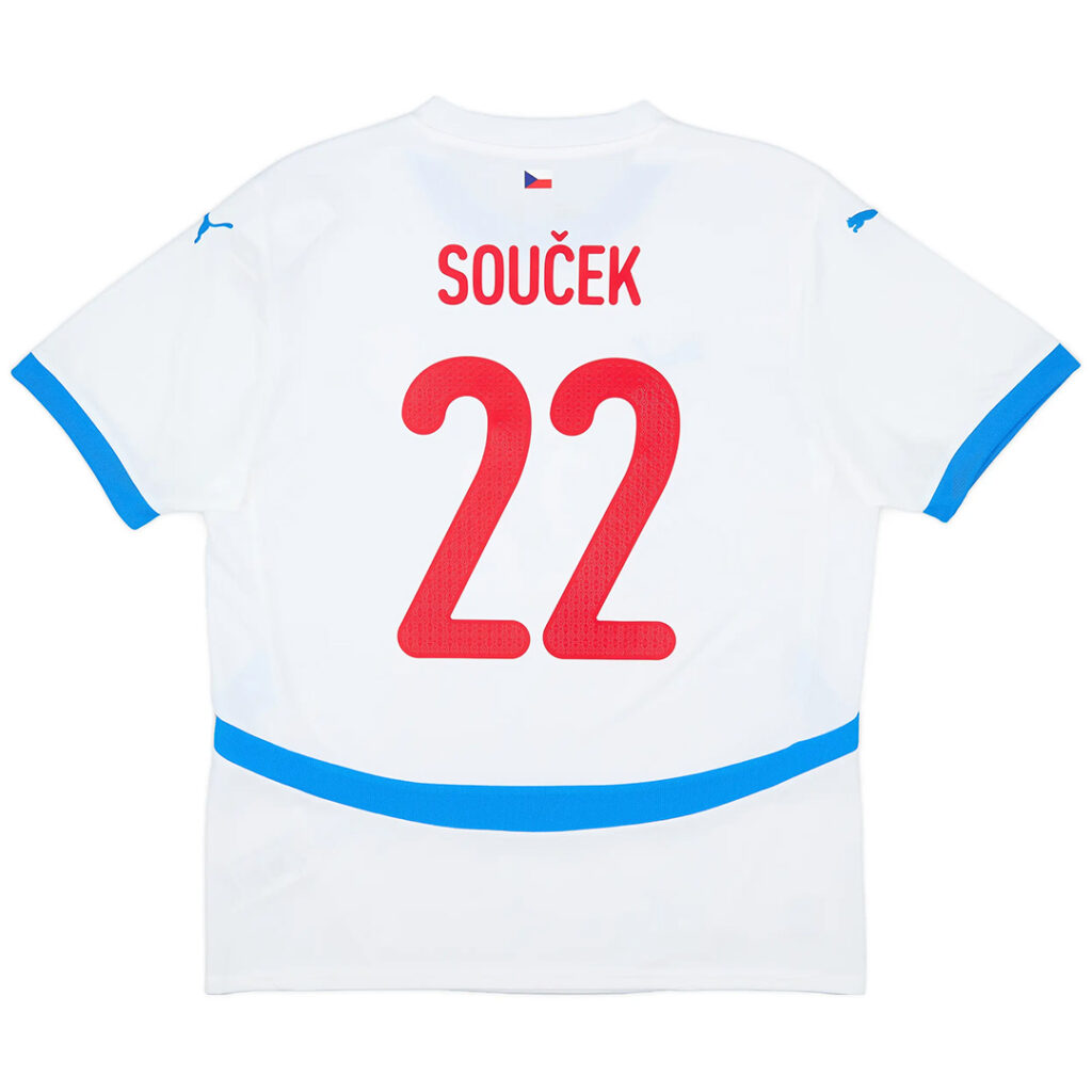 SOUČEK #22 Czech Away Jersey Euro - Cancha Kits